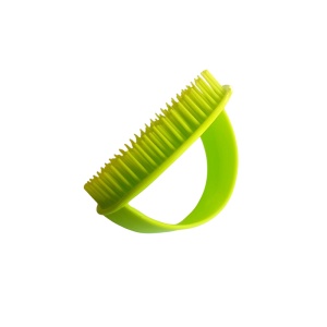 Perie masaj capilar, din plastic, VERDE - Img 4