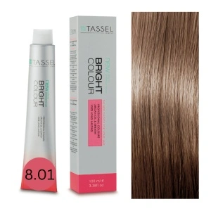 Vopsea de par cu keratina, ulei de argan si amoniac Bright Color nr 8.01, Blond Deschis - 100 ml