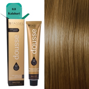 Vopsea de par cu 12 uleiuri hranitoare si putin amoniac Dousse Tassel nr 0.8 Kalahari - 100 ml