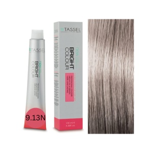 Vopsea de par cu keratina, ulei de argan si amonaic Nordic Bright Color, nr 9.13N Blond Auriu Luminos Cenusiu -100ml