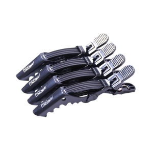 Clipsuri metalice de par, profesionale Dragon, marimea L - set 4 buc