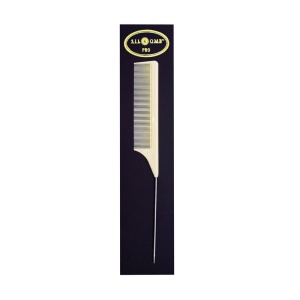 Pieptene Profesional cu Pin Metalic PRO 50 - Plastic Crem, 22.5 cm
