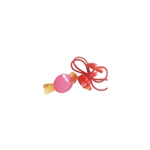 Set clama de par cu bombonica, plus doua elastice rosii cu printese, pentru prins parul - 1 set - Img 5