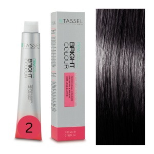 Vopsea de par cu keratina, ulei de argan si amoniac Bright Color nr 2, Maro - 100 ml