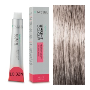 Vopsea de par cu keratina, ulei de argan si amoniac Nordic Bright Color nr 10.32N, Blond Luminos Bej - 100 ml