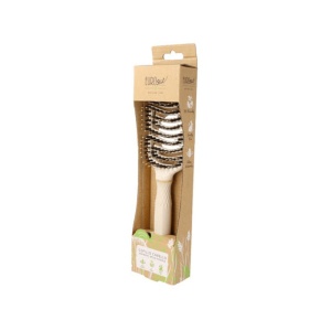 Perie Moale și Flexibilă Eurostil Nature Line, 265 mm, cu Peri de Mistreț și Nailon pentru Coafare - Img 2