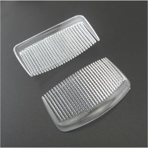 Pieptene pentru voal sau alte accesorii de par, transparent mic din plastic - 1 buc