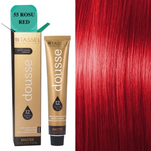 Pigment de par cu 12 uleiuri hranitoare si putin amoniac Dousse Tassel nr 55, ROSU 100 ml