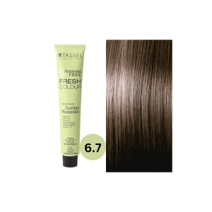 Vopsea de par fara amoniac Fresh Color Tassel nr 6.7, Blond Inchis Maro - 100ml