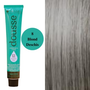 Vopsea fara amoniac cu 12 uleiuri hranitoare pentru par Dousse Tassel nr 8, Blond Deschis - 100 ml
