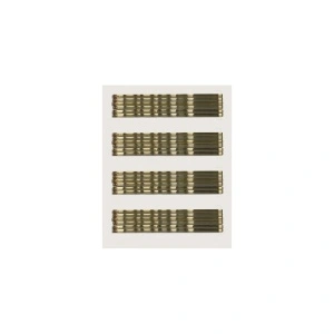 Agrafe profesionale de par, ondulate, maro 70 mm - 24 buc