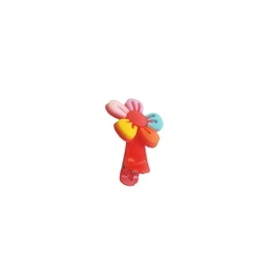 Clama pentru par ROSIE, cu floricica, tip clips - 1 buc - Img 3