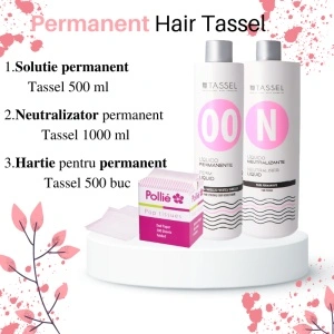Pachet pentru permanent PAR DIFICIL SI GREU ONDULABIL, include solutia de permanent, neutralizatorul si hartie permanent