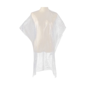 Pelerine de unica folosinta pentru vopsirea parului, albe 90 cmx115 cm - set de 30 de buc