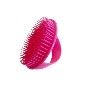 Perie masaj capilar, din plastic, ROZ