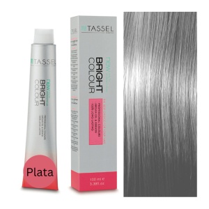 Vopsea de par cu keratina, ulei de argan si amoniac Bright Color Plata, Argintiu Super Luminos - 100 ml