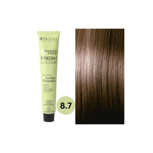 Vopsea de par fara amoniac Fresh Color Tassel nr 8.7, Blond Maro Deschis - 100ml