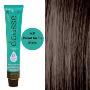 Vopsea fara amoniac cu 12 uleiuri hranitoare pentru par Dousse Tassel nr 6.8, Blond Inchis Maro - 100 ml