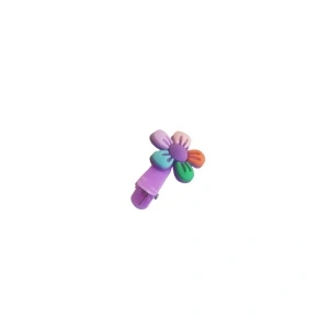 Clama pentru par MOV, cu floricica, tip clips - 1 buc - Img 3