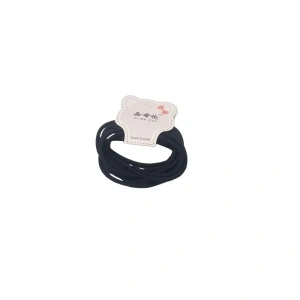 Elastic pentru par negru, din material rezistent - set de 8 elastice