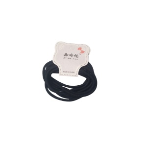 Elastic pentru par negru, din material rezistent - set de 8 elastice - Img 2