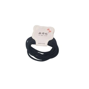 Elastic pentru par negru, din material rezistent - set de 8 elastice - Img 2