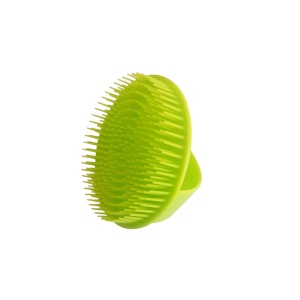 Perie masaj capilar, din plastic, VERDE
