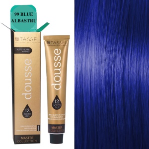Pigment de par cu 12 uleiuri hranitoare si putin amoniac Dousse Tassel nr 99, ALBASTRU 100 ml