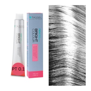 Vopsea de par cu keratina, ulei de argan si amoniac Bright Color PT 0.1, Argintiu Metalic - 100 ml