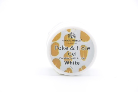 Gel creativ Poke Hole Black pentru efect de dantelă - white - Img 2