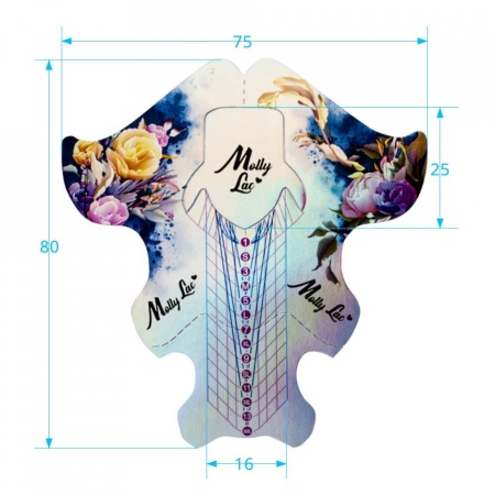 Set 100 sabloane Mollylac Pro Flowers