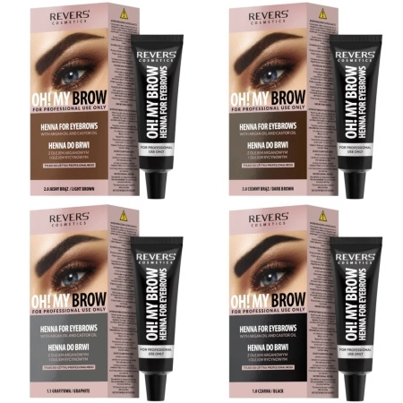 Vopsea de sprancene Henna Oh! My Brows, Revers, Negru, 1.0, 30ml - Img 5
