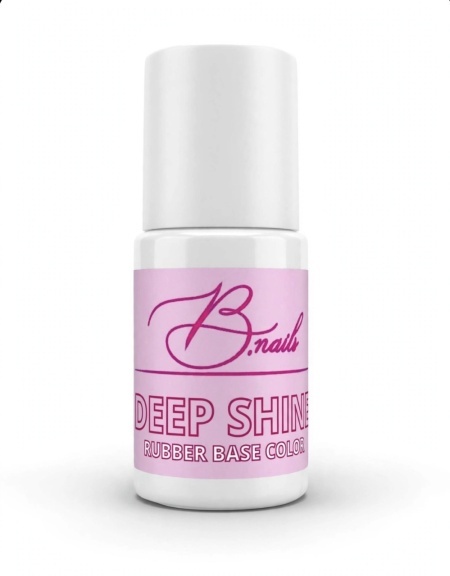 Rubber base Base coat color B nails Deep Shimmer ( nude cu sclipici fin ) - Img 3