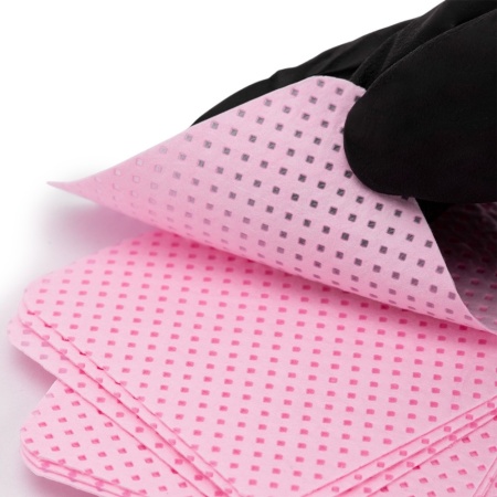 Servetele perforate pentru unghii 300 buc - roz - Img 4