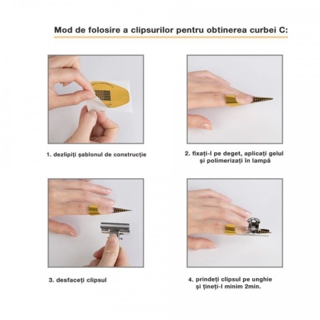 Cleste metalic pentru curba C 22 mm