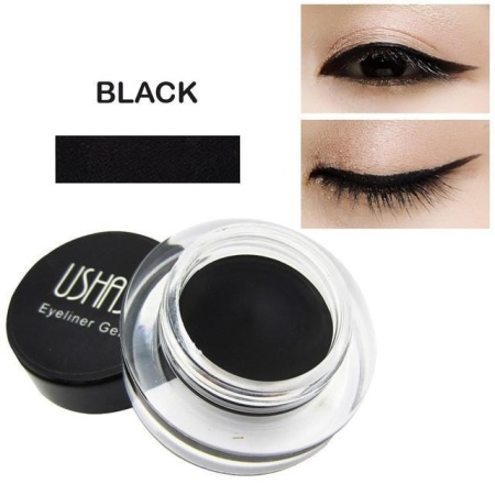 Eyeliner gel Negru + pensulă de aplicare Ushas
