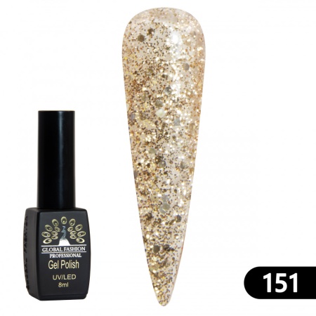 OJA SEMIPERMANENTA BLACK ELITE, GLOBAL FASHION 8 ML, 151
