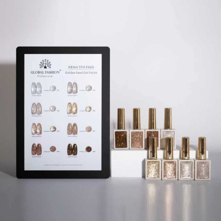 Oja Semipermanentă Golden Sand Gel polish 15 ml, 08 - Img 3