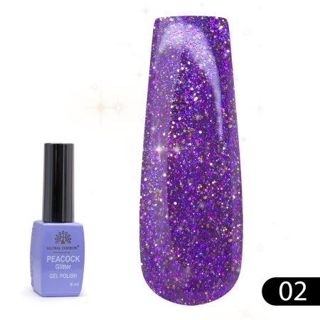 Oja Semipermanenta Peacock , Global Fashion 8 ML, 02