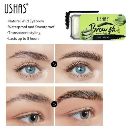 Sapun pentru Sprancene Ushas Brow Aloe Vera - Img 4