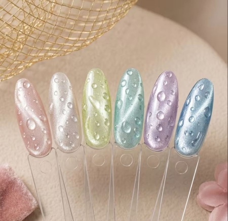 Set top coat pentru crearea efectului de picaturilor de apa, set 2 buc - Img 2