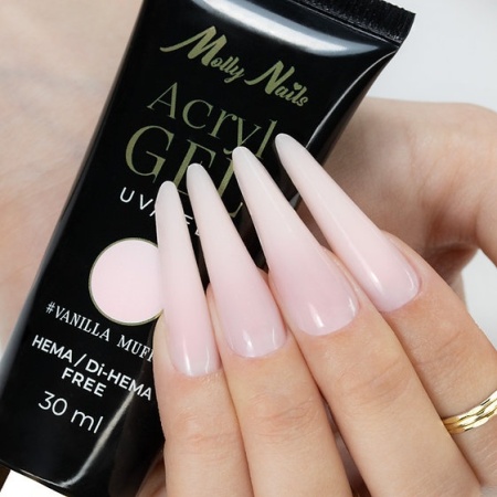 Acrylgel Molly Nails Vanilla Muffin HEMA/Di-HEMA free 30ml - Img 7