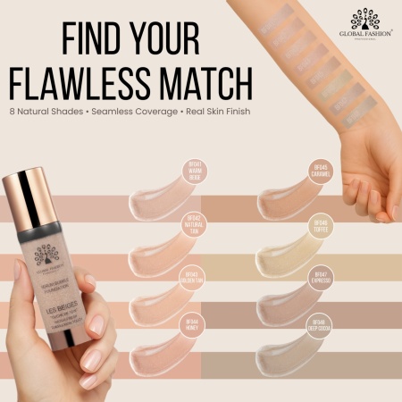 Fond de ten Global Fashion, Serum Bubble Foundation, BF044, Honey - Img 2
