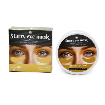 Mască pentru pleoape Starry, 24K Gold, colagen clar de origine naturală - Img 4