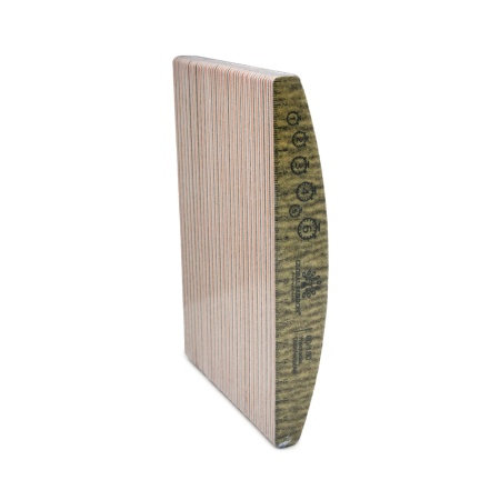 Pila pentru unghii refolosibila gradata semiluna PREMIUM 80/180, bej - Img 2