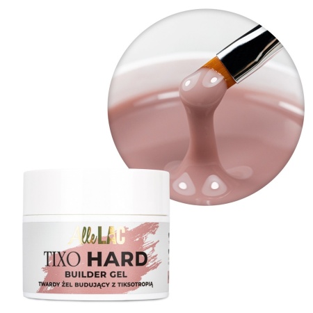 AlleLac Tixo Hard Builder Gel Natural Nude 45g - Img 4