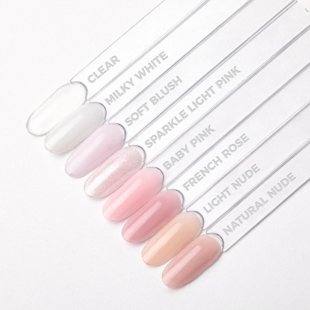 AlleLac Tixo Hard Builder Gel Sparkle Light Pink 45g - Img 3