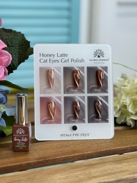 Ojă semipermanentă Cat eye Honey Latte 8 ml, 02 - Img 2