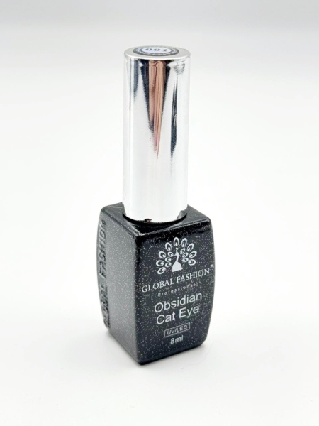 Ojă semipermanentă Obsidian Cat Eye Gel Global Fashion, 8ml, 006 - TPO Free - Img 2