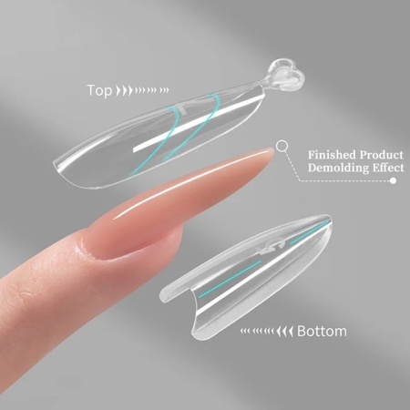 Set 240 Tipsuri Sandwich Dual Form Long Stiletto - Img 4